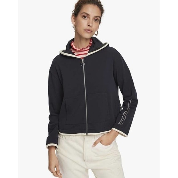 SCOTCH & SODA Zip-Front Hoodies with‎ Typography Women’s Size Medium - Picture 1 of 14